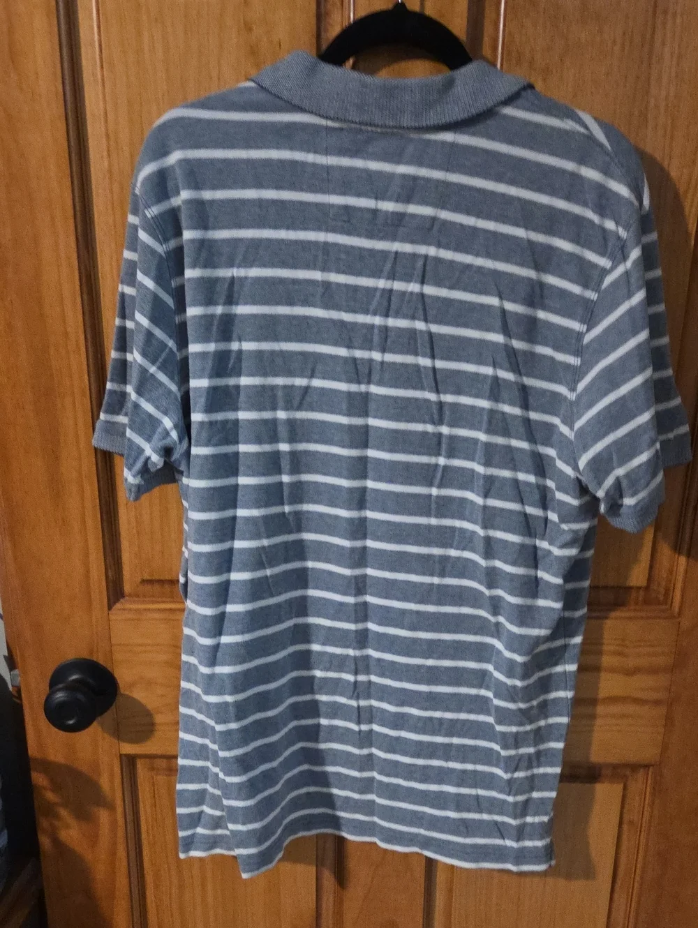 Banana Republic Blue and White Striped Polob